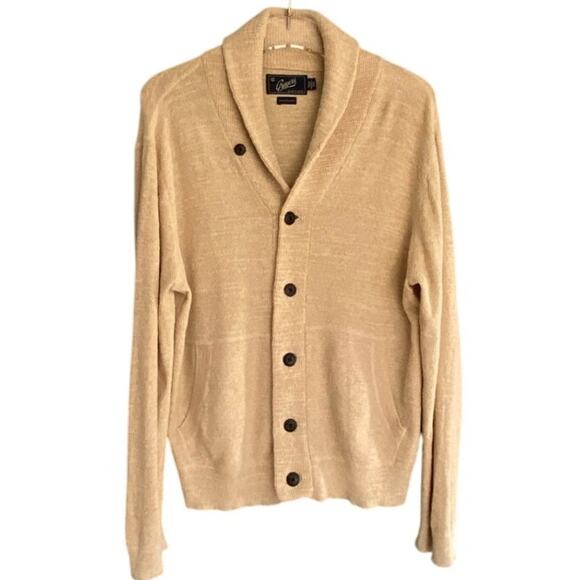 Grayers Clothiers cotton men’s shawl cardigan sweater size medium - Picture 1 of 6